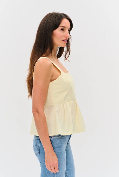 Six Fifty Vienna Poplin Tank Butter Yellow - Fleur - De - Lis Boutique