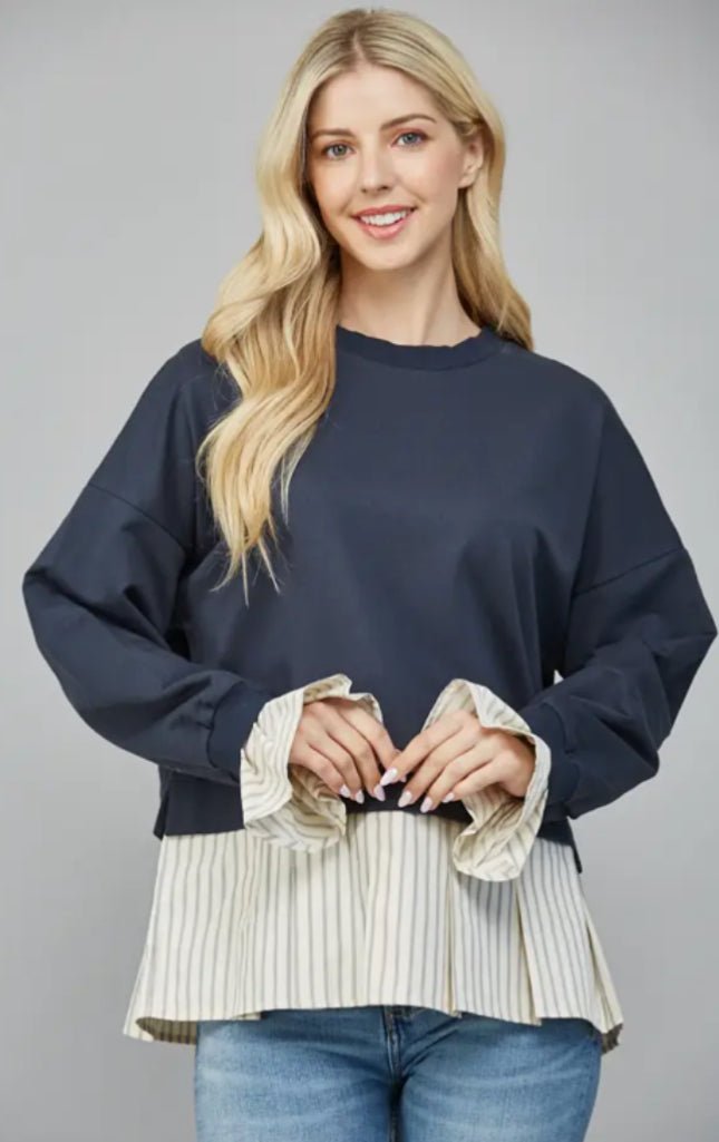 Downtown Layered Top - Fleur - De - Lis Boutique