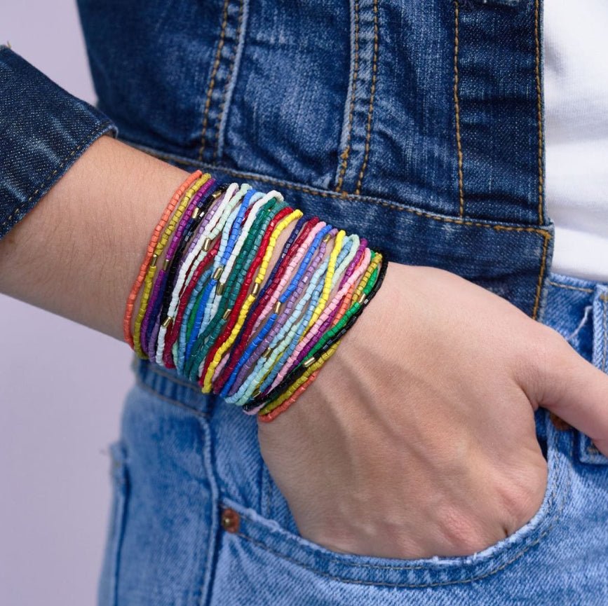 Ink + Alloy Chelsea 18 Strand Luxe Bracelet Set Multicolor - Fleur - De - Lis Boutique