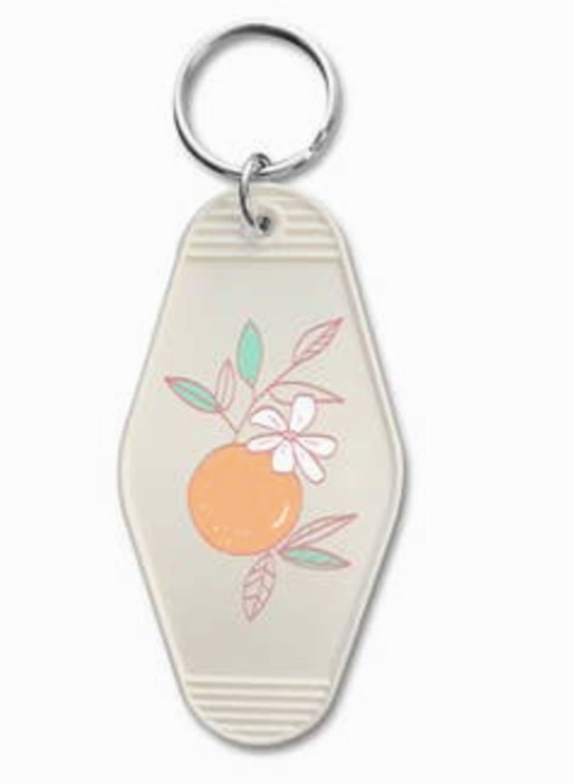 Orange Blossom Keychain - Fleur - De - Lis Boutique