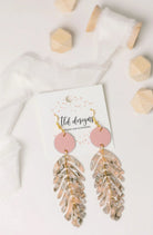 Blush Palms Earrings - Fleur - De - Lis Boutique