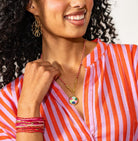 Ink + Alloy Maria Braided Necklace Red - Fleur - De - Lis Boutique