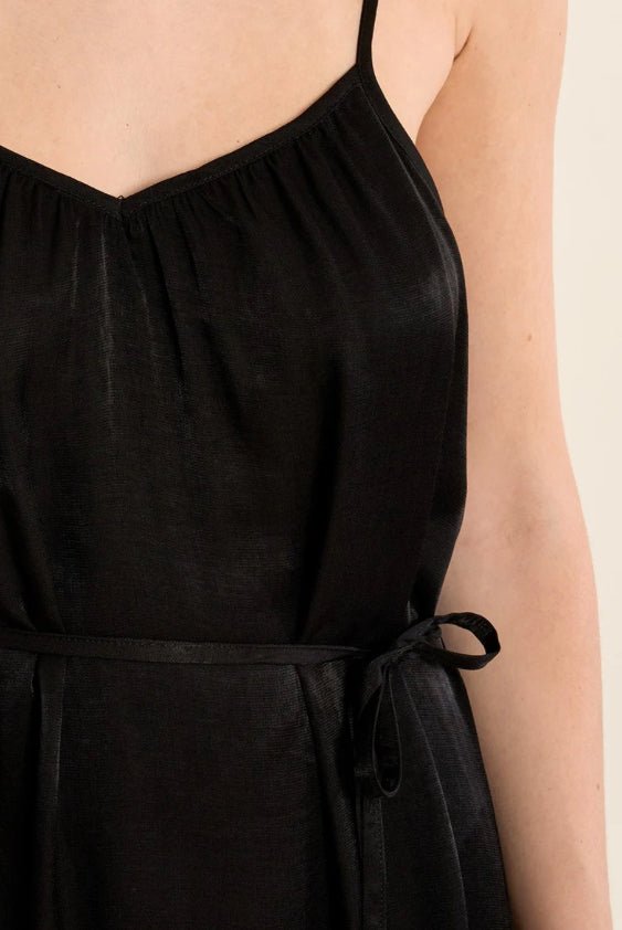 Molly Bracken Black Woven Dress - Fleur-De-Lis Boutique