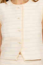 Lucy Paris Raeann Vest Cream - Fleur - De - Lis Boutique