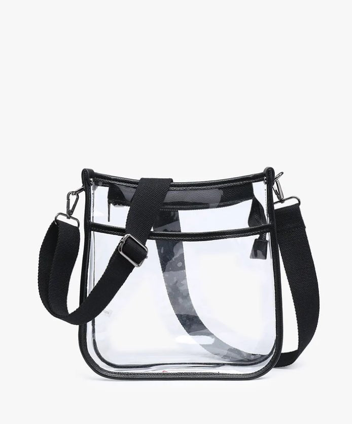 Jen & Co Posie Vegan Crossbody Bag Black - Fleur-De-Lis Boutique