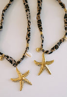 BELJOY Mallory Leopard Scarf Necklace - Fleur-De-Lis Boutique