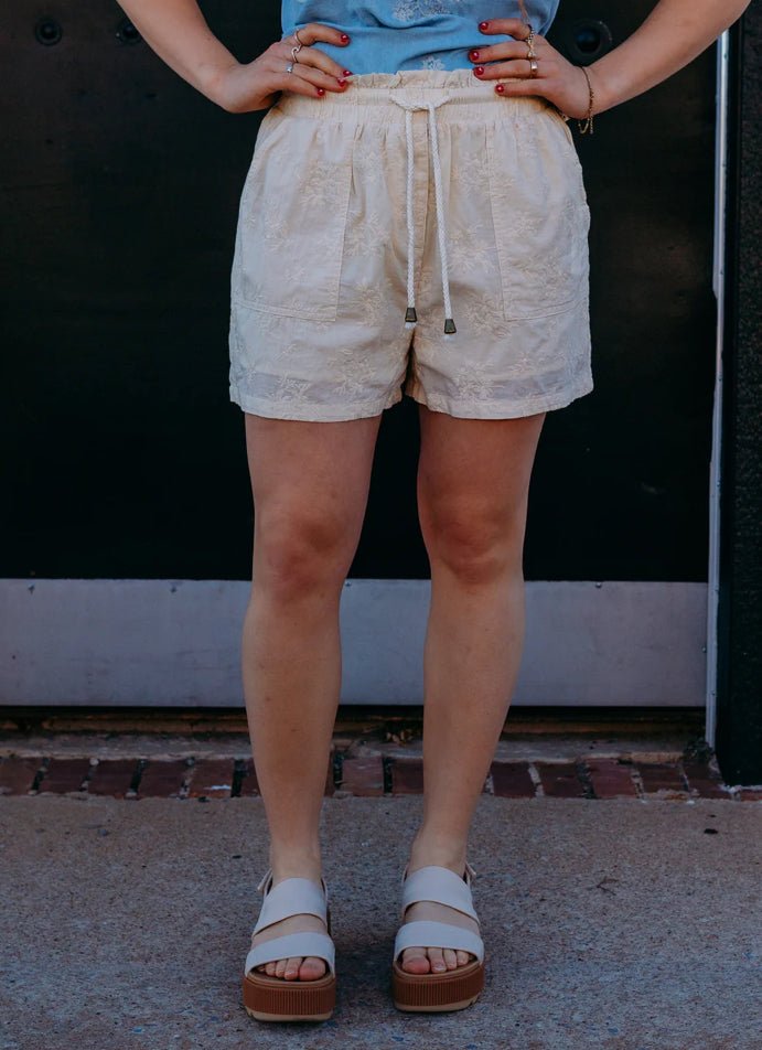 Another Love Audra Shorts Vintage Cream - Fleur - De - Lis Boutique