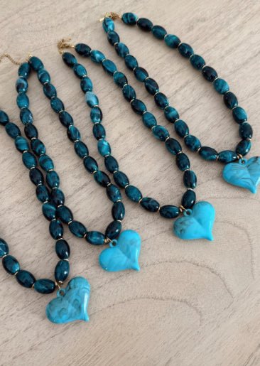Chansutt Pearls Blue Hannah Necklace - Fleur-De-Lis Boutique