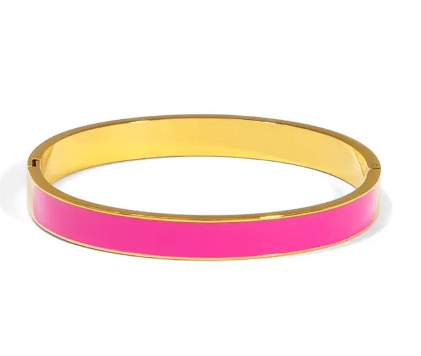 Zenzii Color Bangle Pink - Fleur - De - Lis Boutique