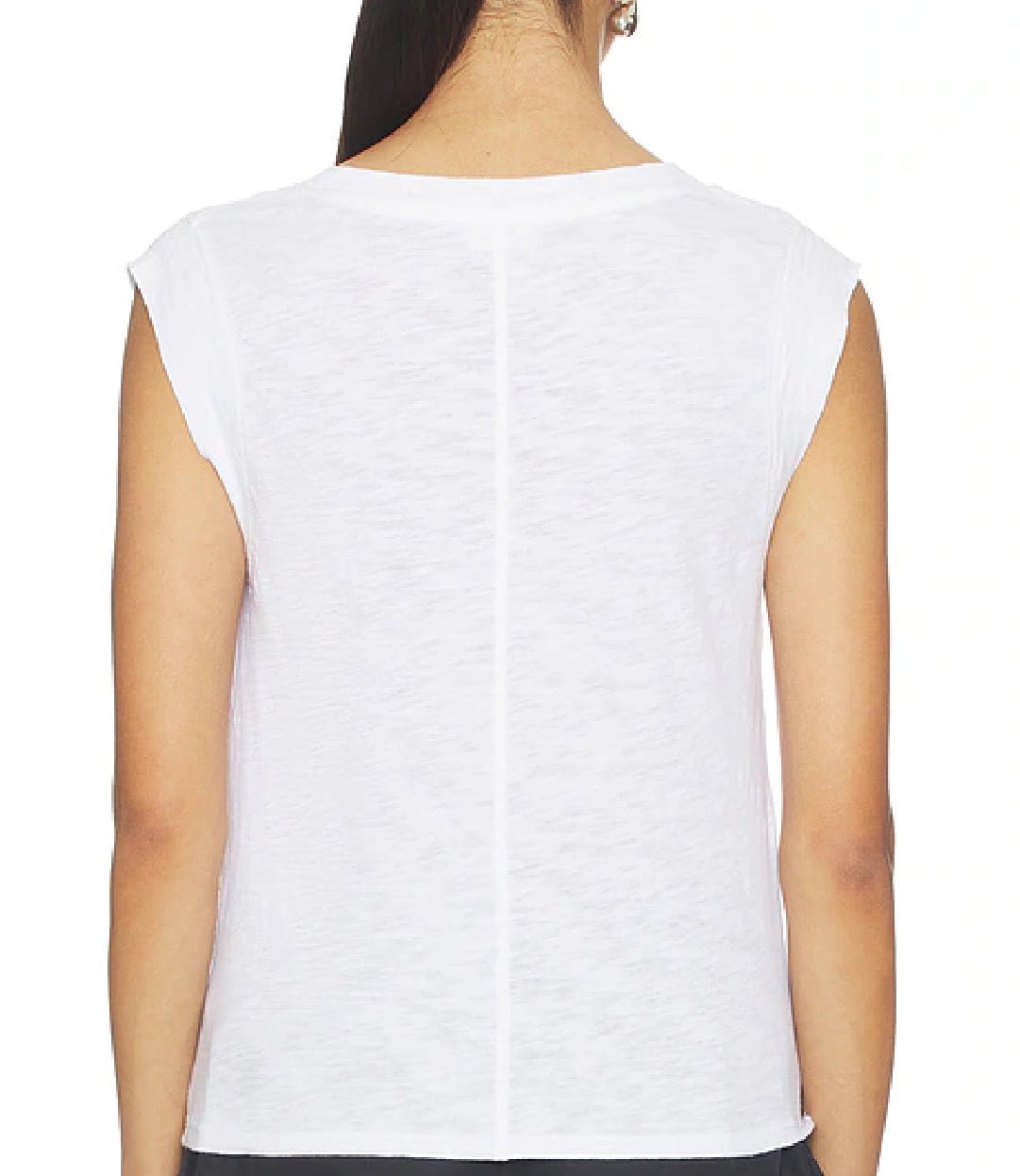 Bobi Los Angeles Kaia Muscle Tee White - Fleur - De - Lis Boutique
