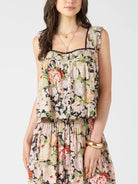 Vintage Rose Pintuck Tank