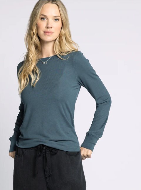 Stacy Top Off Dark Spruce - Fleur - De - Lis Boutique