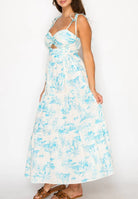 Meet Me In Santorini Island Dream Maxi Dress - Fleur - De - Lis Boutique