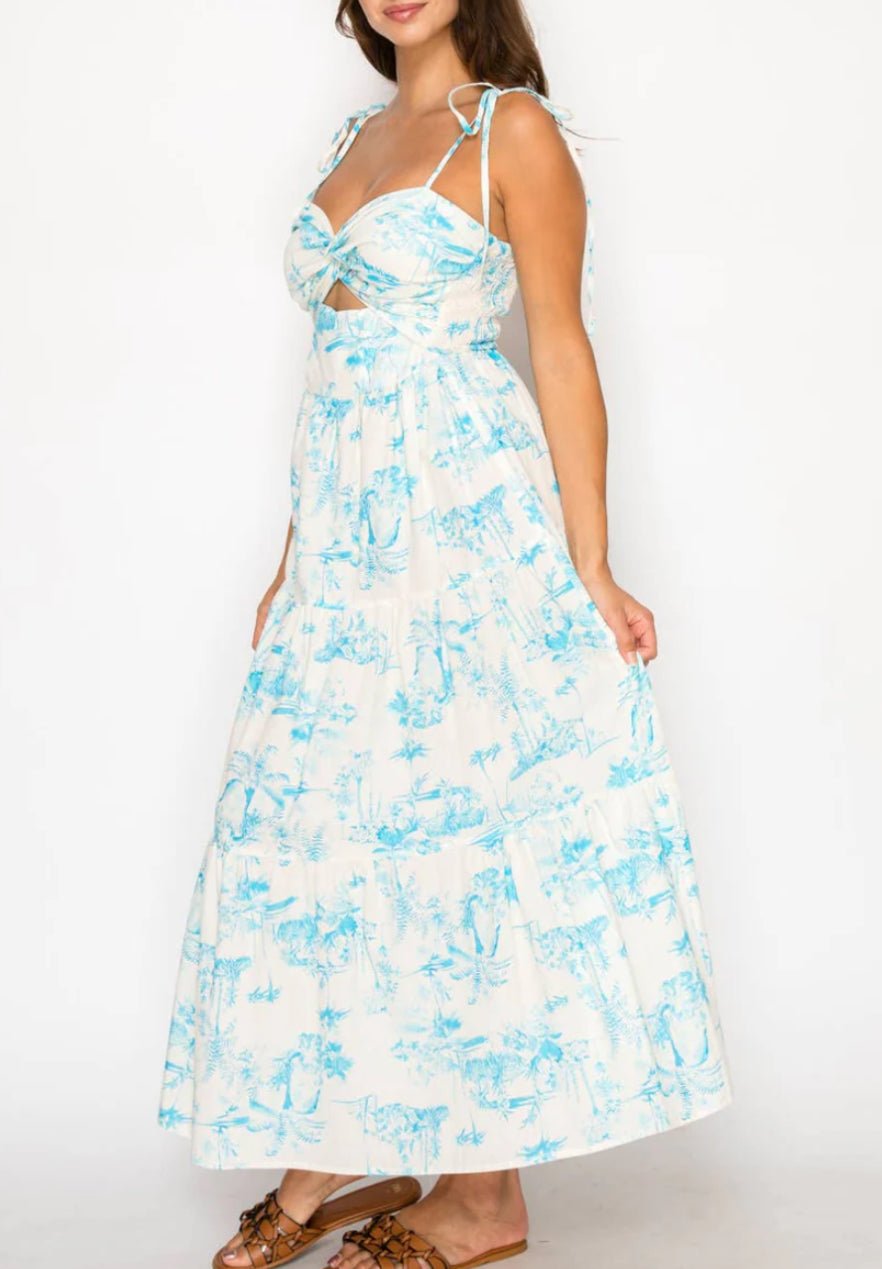 Meet Me In Santorini Island Dream Maxi Dress - Fleur - De - Lis Boutique