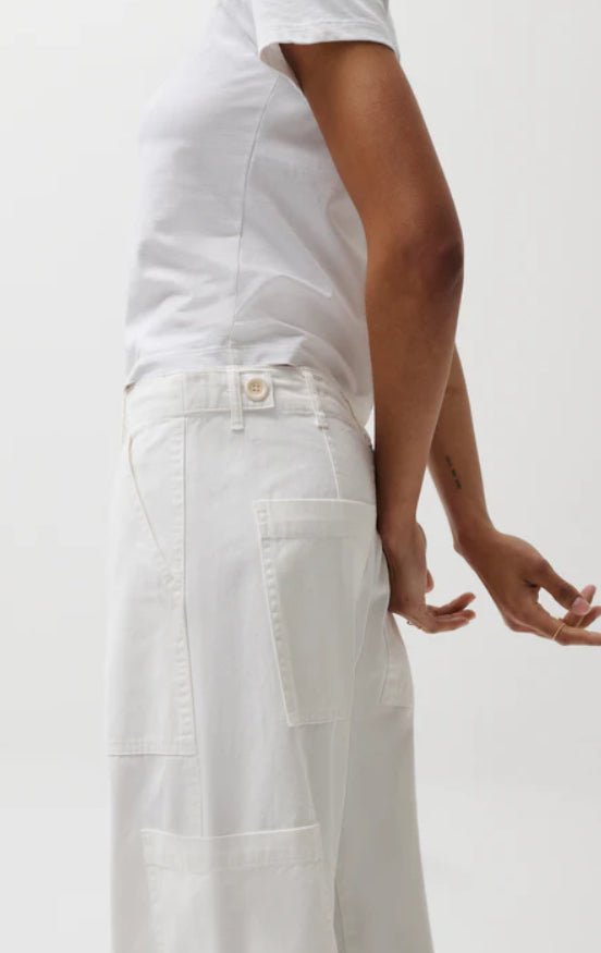 Pistola Sabrina Utility White Pants - Fleur - De - Lis Boutique