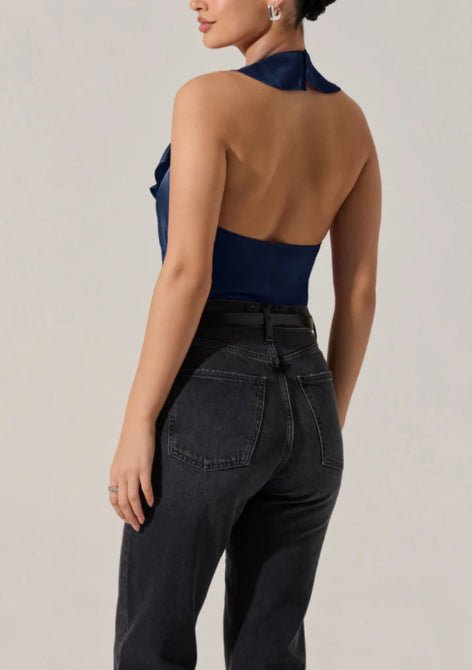 Astr The Label Morrigan Top Navy - Fleur - De - Lis Boutique