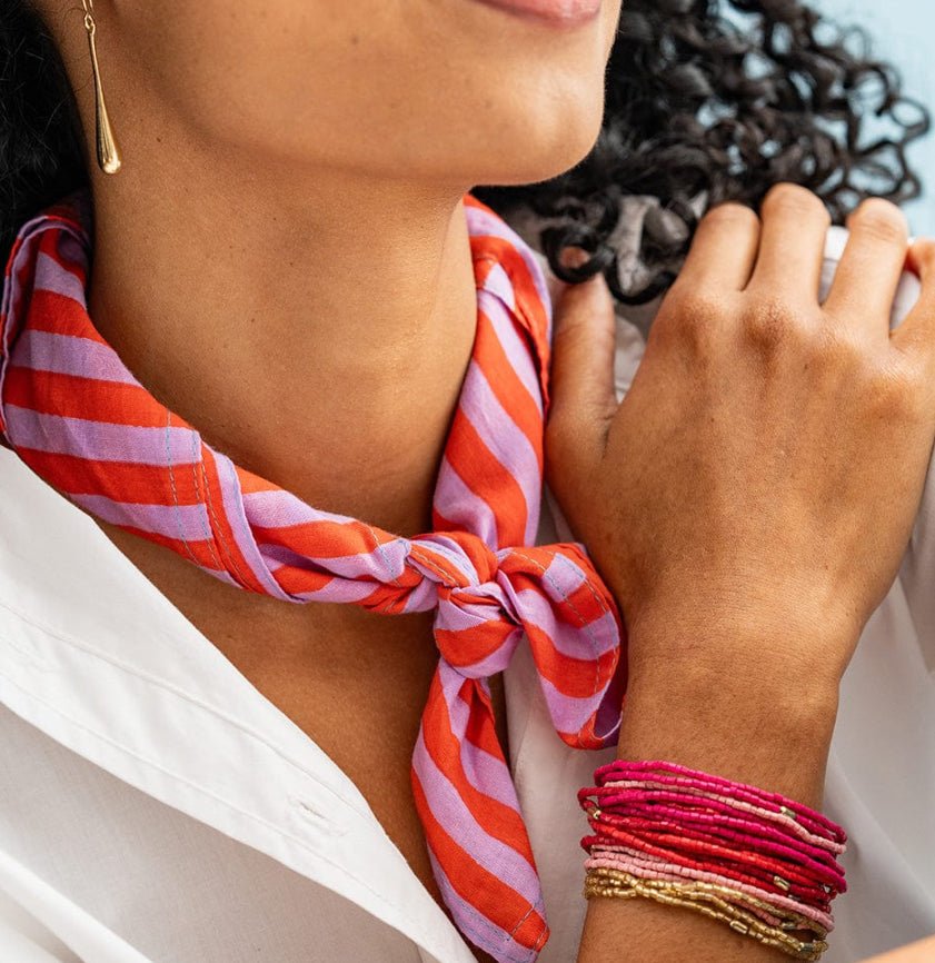 Ink + Alloy Chelsea 18 Strand Luxe Bracelet Set Pink - Fleur - De - Lis Boutique