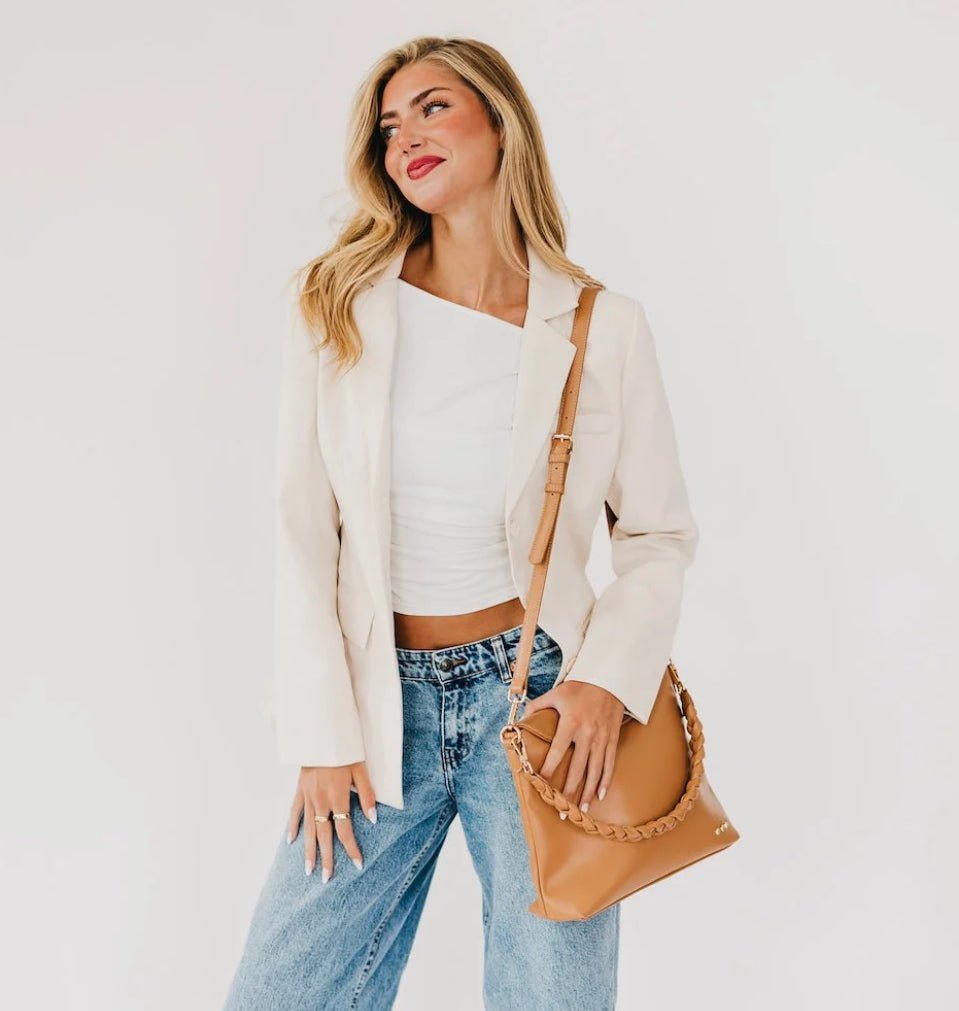 Shay Crossbody Bag Camel - Fleur-De-Lis Boutique
