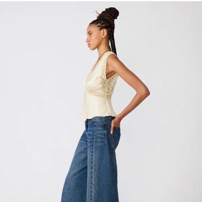 Steve Madden Elinor Top Cream - Fleur-De-Lis Boutique