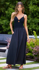 Bishop & Young Petra Knot Dress Black - Fleur-De-Lis Boutique
