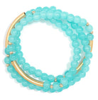 Zenzii In Glam Wrap Bracelet Blue - Fleur - De - Lis Boutique