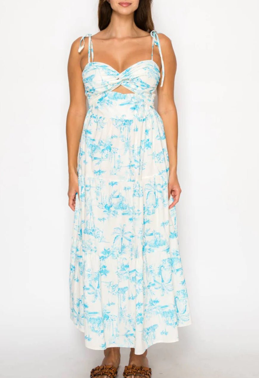Meet Me In Santorini Island Dream Maxi Dress - Fleur - De - Lis Boutique