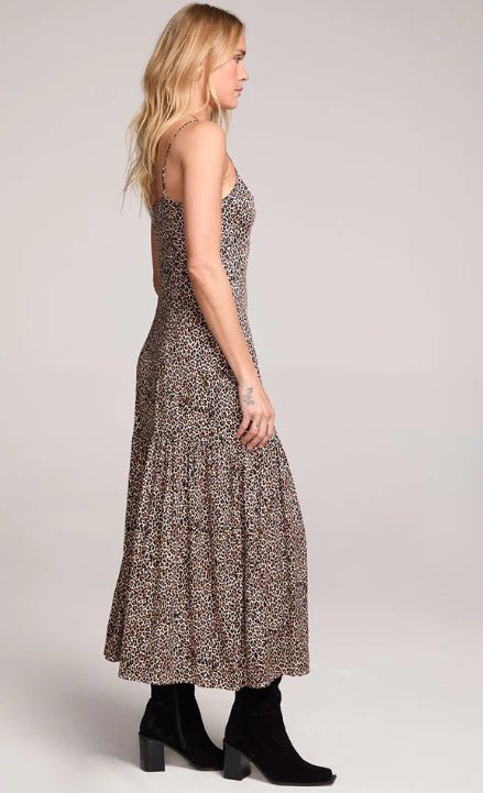 Saltwater Luxe Marcela Leopard Midi Dress - Fleur - De - Lis Boutique