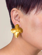 Zenzii Garden Party Metal Flower Earrings - Fleur - De - Lis Boutique