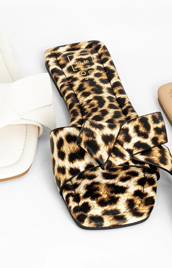 Shu Shop Diana Leopard Slide - Fleur-De-Lis Boutique