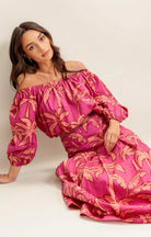 Paradise Match Woven Top And Skirt Set - Fleur - De - Lis Boutique