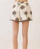 TCEC Embroidered Palm Shorts - Fleur-De-Lis Boutique
