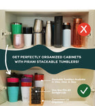 Pirani Insulated Stackable Tumbler 26oz Sand Castle - Fleur - De - Lis Boutique