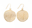 Ink + Alloy Gretchen Large Circle Brass Earrings - Fleur - De - Lis Boutique