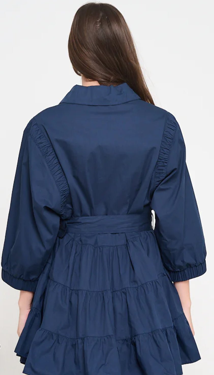 Meet Me In Santorini Poplin Zip Dress - Fleur - De - Lis Boutique