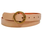 Most Wanted Round Brass Buckle Taupe - Fleur-De-Lis Boutique