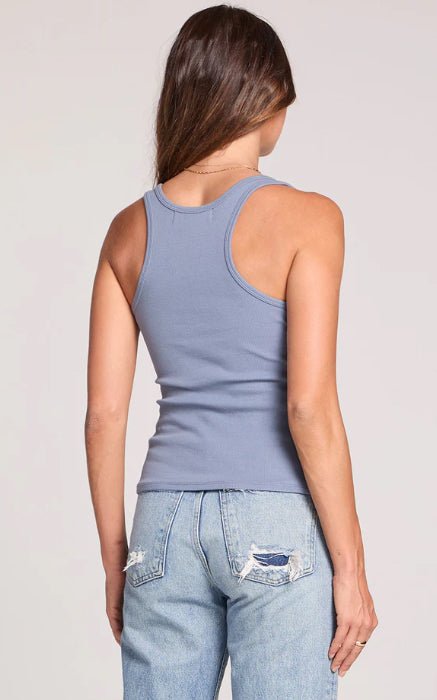 Saltwater Luxe Slim Tank Worn Blue - Fleur - De - Lis Boutique