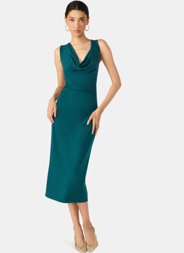 Kalina Dress Midnight Teal - Fleur - De - Lis Boutique