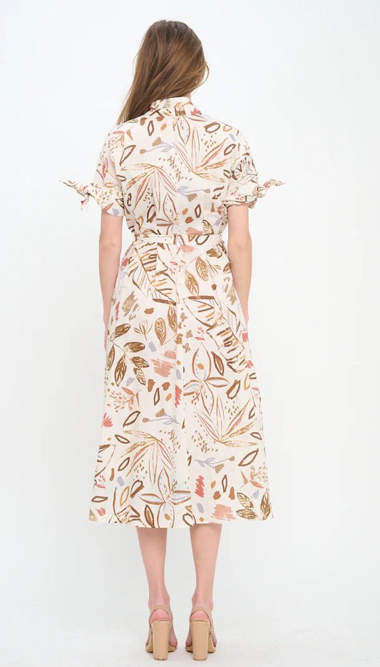 Meet Me In Santorini Olive Grove Shirt Dress - Fleur - De - Lis Boutique