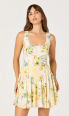 ASTR Reina Dress Lemon Paradise - Fleur - De - Lis Boutique
