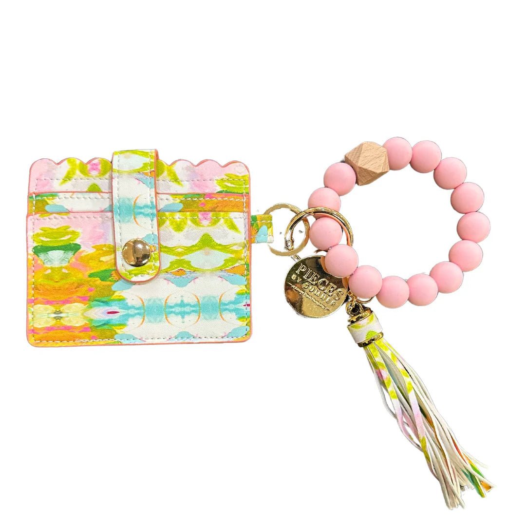 Palm Beach Keychain Wristlet Wallet Laura Park - Fleur - De - Lis Boutique