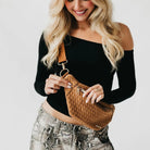 Pretty Simple Susie Suede Bum Bag Camel - Fleur-De-Lis Boutique